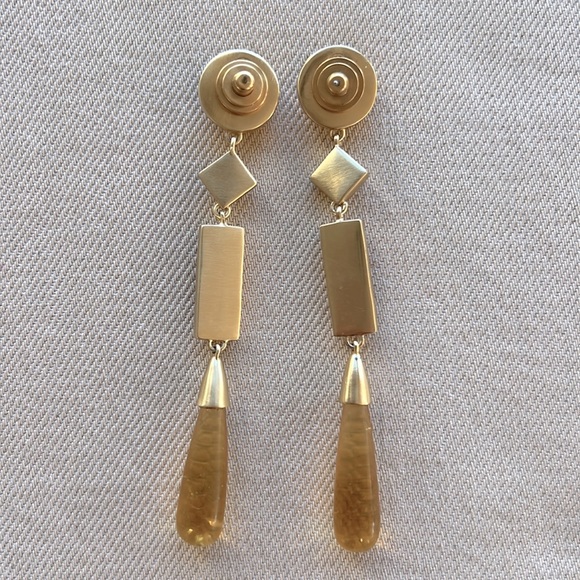 Tory Burch Embellished Linear Earring - Picture 7 of 8